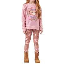 Conjunto Infantil Feminino Kukiê Blusa ML e Legging Rosa Conjunto Infantil Feminino Kukiê Blusa ML e Legging Rosa