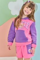 Conjunto Infantil Feminino Kukiê Blusão Moletom E Short Ursinha K2 Conjunto Infantil Feminino Kukiê Blusão Moletom E Short Ursinha K2