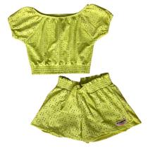 Conjunto Infantil Feminino Manga Curta Catavento 14210