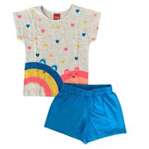 Conjunto Infantil Feminino Manga Curta Kyly 111750