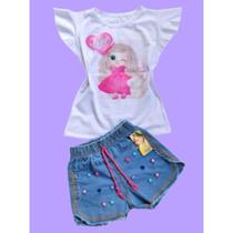 Conjunto infantil feminino menina love.