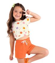 Conjunto Infantil. Feminino Moletinho Rovi Kids Bege - Rovitex Kids Conjunto Infantil. Feminino Moletinho Rovi Kids Bege - Rovitex Kids