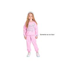 Conjunto Infantil Feminino Moletom Calça Princesa 7261