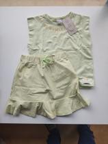Conjunto Infantil Feminino Regata e Saia