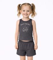 Conjunto Infantil Feminino Regata e Short Select Preto Conjunto Infantil Feminino Regata e Short Select Preto