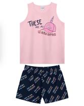 Conjunto infantil feminino rosa