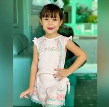 Conjunto Infantil Feminino Short e Blusa