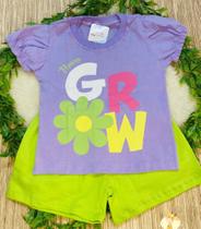 Conjunto infantil feminino tamanho M.