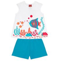 Conjunto infantil - feminino - tamanho p ao g 1000202 - kyly