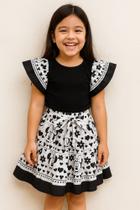 Conjunto Infantil Feminino Verão Da Minnie Blusa e Saia Rodada X20 Conjunto Infantil Feminino Verão Da Minnie Blusa e Saia Rodada X20