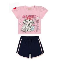 Conjunto infantil feminino verão - roupa de menina