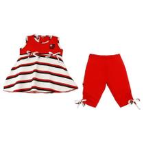 Conjunto Infantil Flamengo Bata e Legging Revedor Conjunto Infantil Flamengo Bata e Legging Revedor