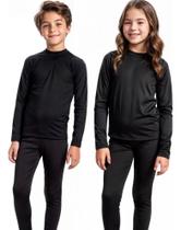 Conjunto Infantil Flanelado Térmico Pelucia Segunda Pele