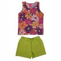 Conjunto Infantil Floral Curto Menina Kely & Kety