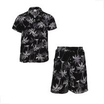 Conjunto Infantil Floral Social Coqueiro Havaiana Conjunto Infantil Floral Social Coqueiro Havaiana