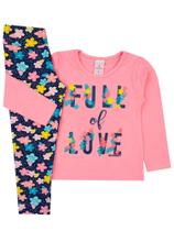 Conjunto Infantil Flores Rosa Cotton - Arrumadinhos Kids Conjunto Infantil Flores Rosa Cotton - Arrumadinhos Kids