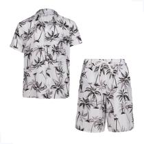 Conjunto Infantil Florido Havaiano Camisa e Short