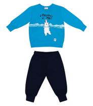 Conjunto Infantil Follow Me Rovitex Baby Azul Conjunto Infantil Follow Me Rovitex Baby Azul