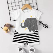 Conjunto Infantil Forzary Camiseta e Short Elefante