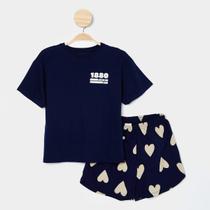 Conjunto Infantil Hering Camiseta + Short Menina