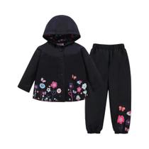 Conjunto Infantil Impermeável Com Estampa Floral De Manga Longa Para Outono E Primavera, Roupas Para