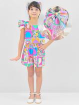 Conjunto Infantil Inspirado Bobbie Goods Livros para Colorir + Enfeite Cabelo - Várias Cores