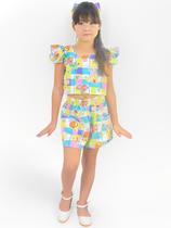 Conjunto Infantil Inspirado Bobbie Goods nos Livros para Colorir - Blusa e Short - Várias Cores Conjunto Infantil Inspirado Bobbie Goods nos Livros para Colorir - Blusa e Short - Várias Cores