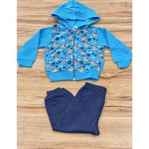 Conjunto Infantil Inverno Estampado Azul P/M/G
