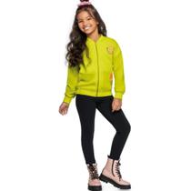Conjunto Infantil Inverno Menina Jaqueta Matelassê E Legging Cotton 2 peças - Angerô Conjunto Infantil Inverno Menina Jaqueta Matelassê E Legging Cotton 2 peças - Angerô