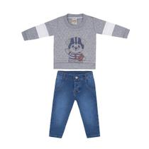 Conjunto Infantil Inverno Menino Jeans Football
