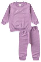 Conjunto Infantil Inverno Moletom Peluciado Calça Saruel Duma Kids