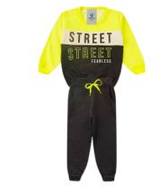 Conjunto Infantil Inverno Street Amarelo Neon Tam.8 Conjunto Infantil Inverno Street Amarelo Neon Tam.8