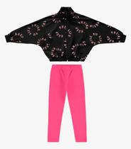 Conjunto Infantil Jaqueta Com Legging Rovi Kids Preto