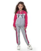 Conjunto Infantil jaqueta e calça em moletom felpado NR 08