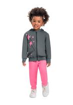 Conjunto Infantil Jaqueta e Calça Moletom Para Menina Bee Loop