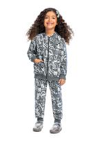 Conjunto Infantil Jaqueta e Calça Moletom Sem Felpa Bee Loop