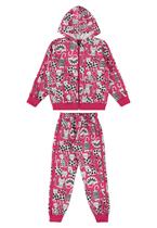 Conjunto Infantil Jaqueta e Calça Moletom Sem Felpa Bee Loop