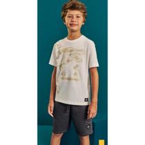Conjunto Infantil Jurassic Spinosaurus Cinza/Natural Kippos Conjunto Infantil Jurassic Spinosaurus Cinza/Natural Kippos