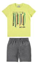 Conjunto Infantil Juvenil Masculino Camisa Short Malwee