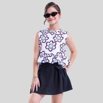 Conjunto Infantil Juvenil Menina 4 ao 14 anos Casual