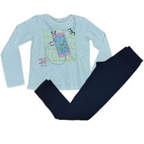 Conjunto infantil juvenil menina meia estação inverno Elian Malwee Kids