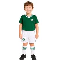 Conjunto Infantil Juvenil Palmeiras Uniforme Dry Oficial