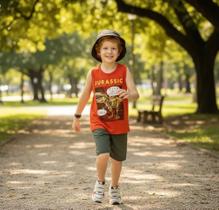 Conjunto Infantil Kamylus Regata Jurassic Cód: 234 Conjunto Infantil Kamylus Regata Jurassic Cód: 234