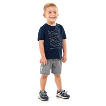 Conjunto Infantil Kamylus Tubarão Menino