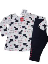 Conjunto Infantil Kyly Dog Manga Longa Feminino - Mescla Conjunto Infantil Kyly Dog Manga Longa Feminino - Mescla