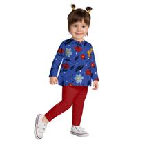 Conjunto Infantil Kyly Menina Blusa Manga Longa e Legging Sofisticado Elegante Moderno 1000734 Conjunto Infantil Kyly Menina Blusa Manga Longa e Legging Sofisticado Elegante Moderno 1000734