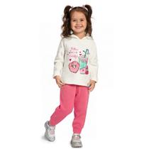 Conjunto Infantil Kyly Menina Casaco e Calça Moletom Peluciado Confortável Moderno Moderno Conjunto Infantil Kyly Menina Casaco e Calça Moletom Peluciado Confortável Moderno Moderno