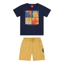 Conjunto Infantil Kyly Monstrinhos Menino