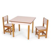 Conjunto Infantil Lara Mesinha com 02 Cadeiras - Napole Decor