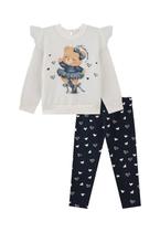 Conjunto Infantil Legging Estampado Kukiê